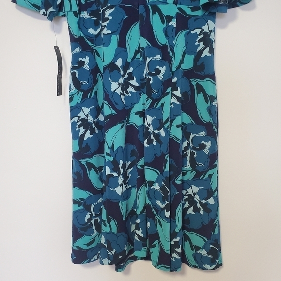 NWT Maggy London Censa blue Floral Dress - Picture 10 of 11